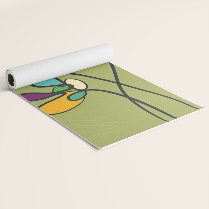 Line Little Wildflowers 1 Yoga Mat Gallery Image 2
