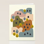Adobe Village With Trees Stationery Card Gallery Image 2