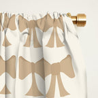 Vintage Bows X Neutral Beige Window Curtain Gallery Image 2
