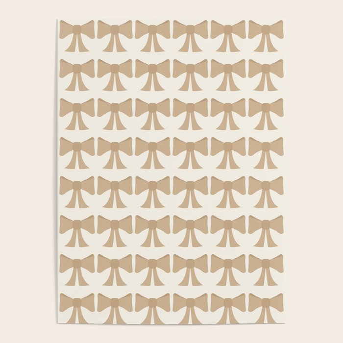 Vintage Bows X Neutral Beige Poster Gallery Image 4