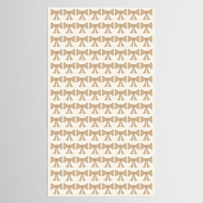 Vintage Bows X Neutral Beige Tablecloth Gallery Image 2