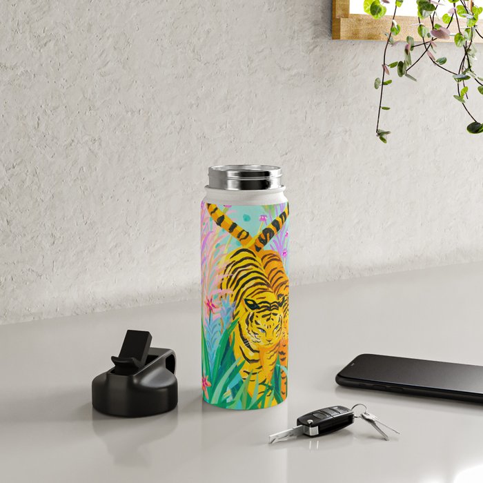 Tigers in Garden Water Bottle Gallery Image 4