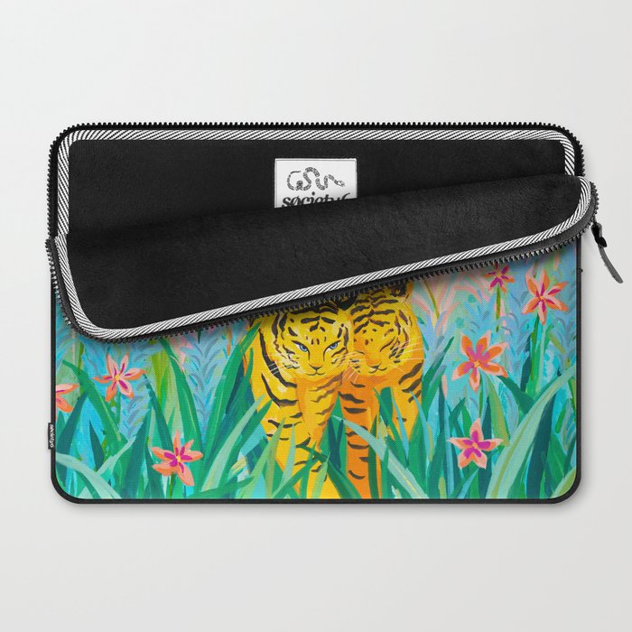 Tigers in Garden Laptop Sleeve Gallery Image 2