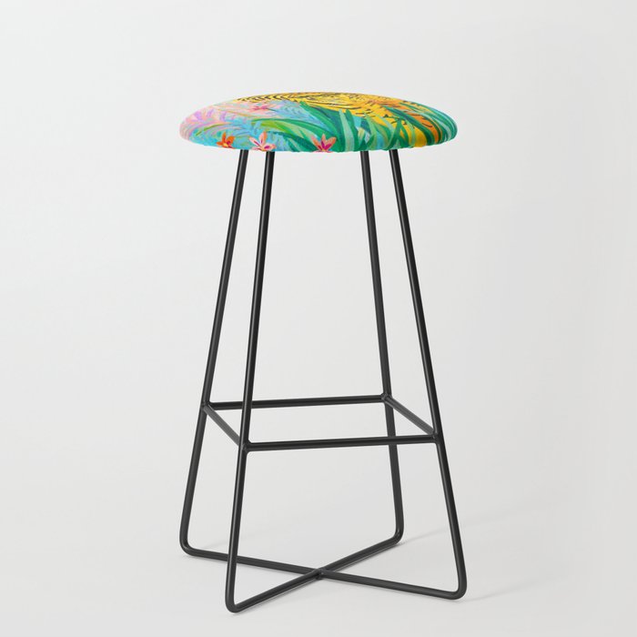 Tigers in Garden Stool Gallery Image 1