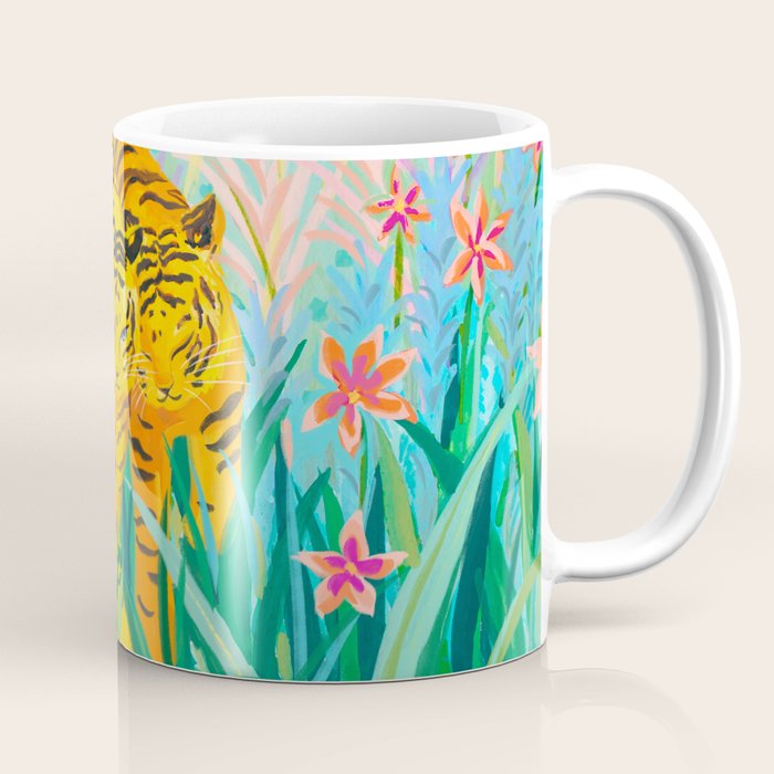 Tigers in Garden Coffee Mug Gallery Image 1