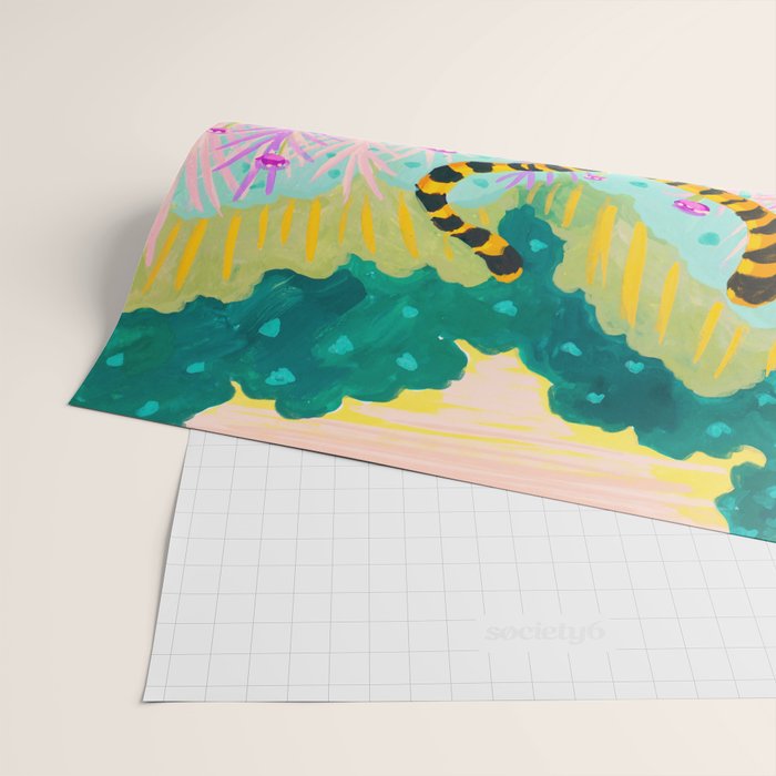 Tigers in Garden Wrapping Paper Gallery Image 2