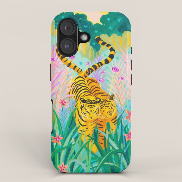 Tigers in Garden iPhone Case Gallery Image 1