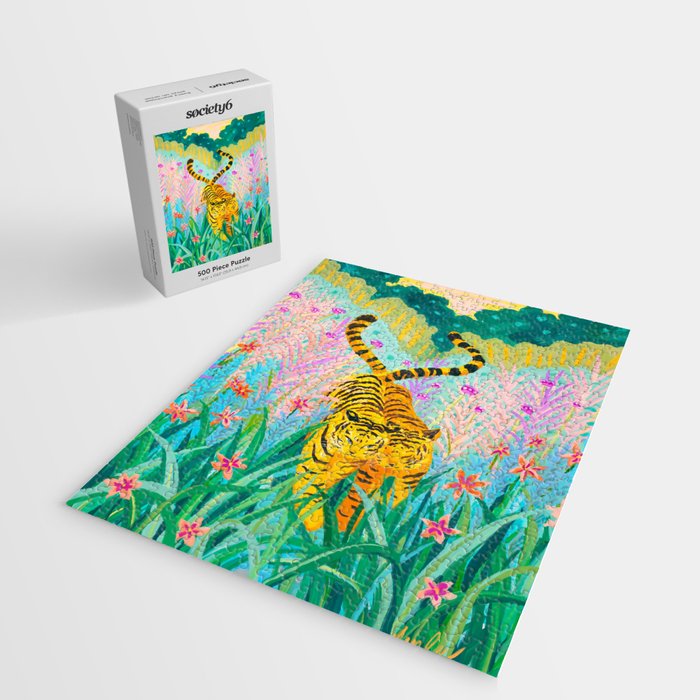 Tigers in Garden Jigsaw Puzzle Gallery Image 2