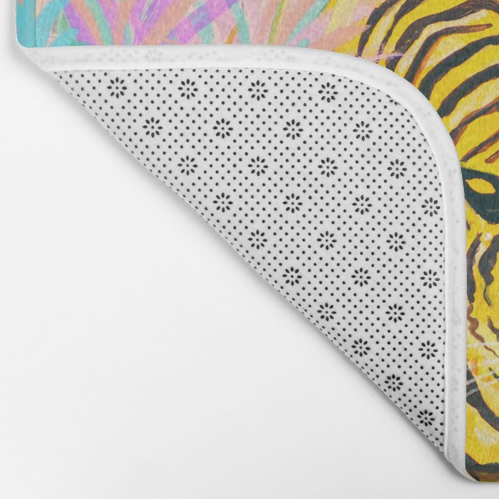 Tigers in Garden Bath Mat Gallery Image 2