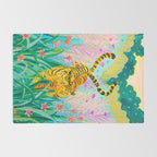 Tigers in Garden Rug Gallery Image 2
