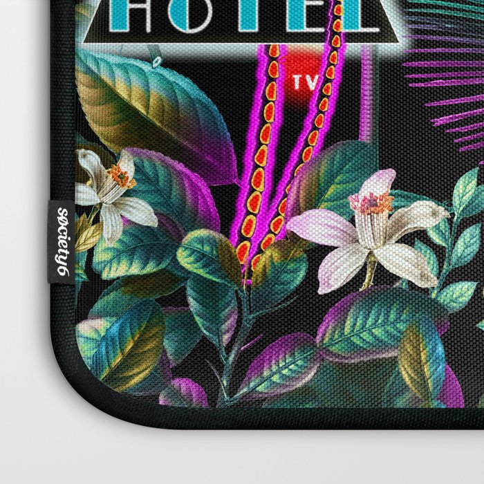 Neon Leaf Pattern Laptop Sleeve Gallery Image 3