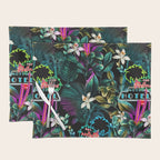 Neon Leaf Pattern Placemat Gallery Image 1