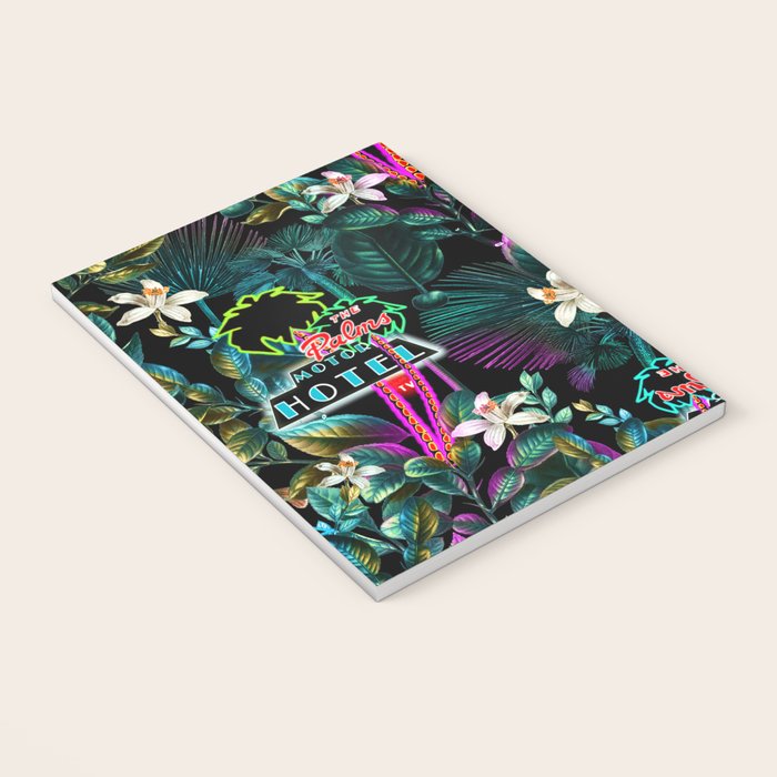 Neon Leaf Pattern Notebook Gallery Image 3
