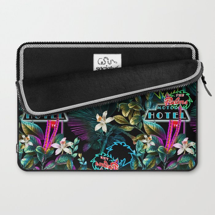 Neon Leaf Pattern Laptop Sleeve Gallery Image 2