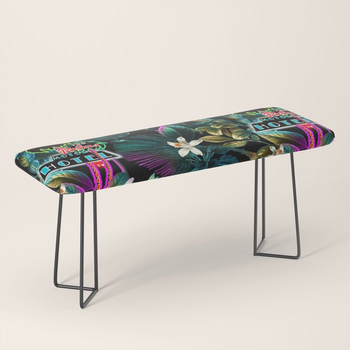 Neon Leaf Pattern Bench Gallery Image 1