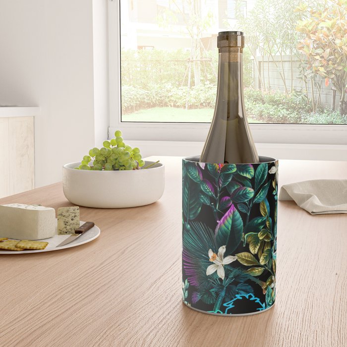 Neon Leaf Pattern Wine Chiller Gallery Image 4