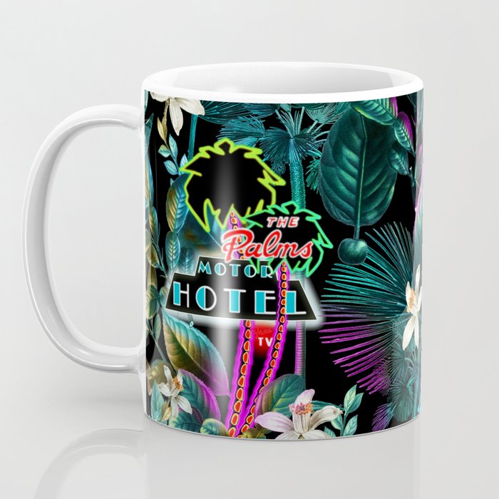 Neon Leaf Pattern Coffee Mug Gallery Image 3