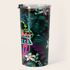 Neon Leaf Pattern Travel Mug Gallery Image 3