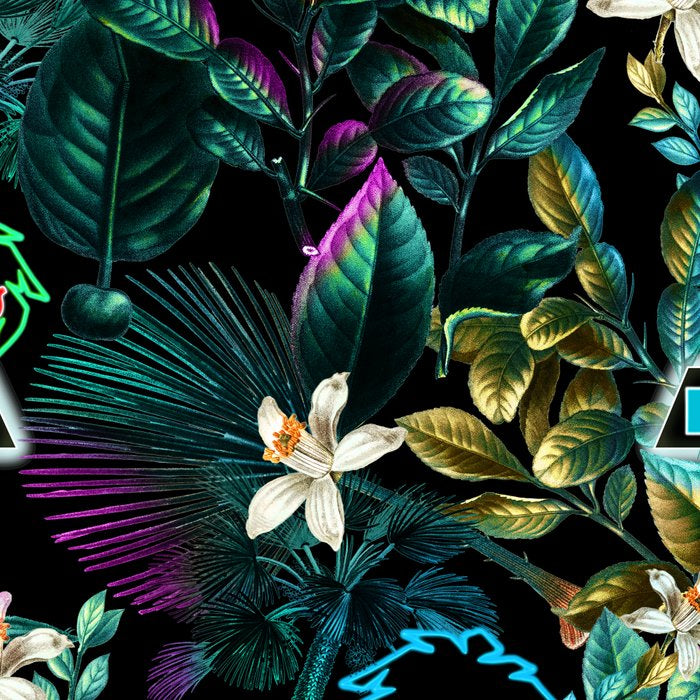 Neon Leaf Pattern Coffee Mug Gallery Image 2