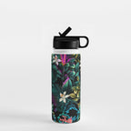 Neon Leaf Pattern Water Bottle Gallery Image 1