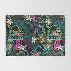 Neon Leaf Pattern Rug Gallery Image 2