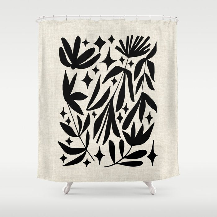 Cosmic Bloom Shower Curtain Gallery Image 1