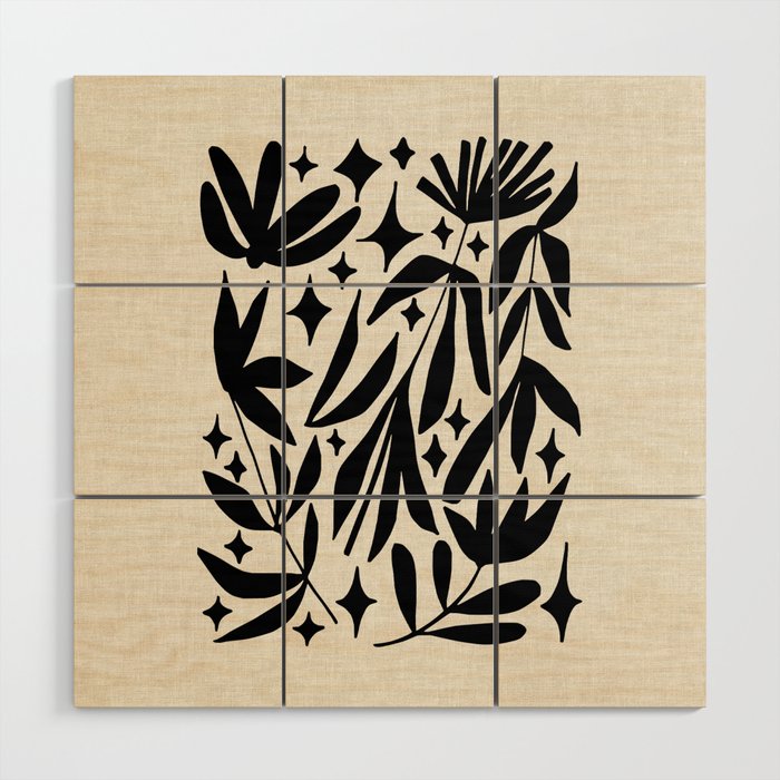 Cosmic Bloom Wood Wall Art Gallery Image 1