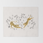 Tiger Dive Throw Blanket Gallery Image 2
