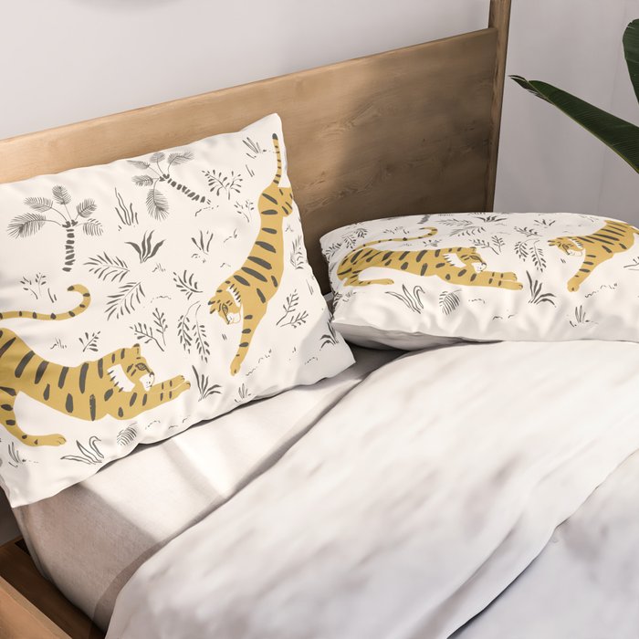 Tiger Dive Pillow Sham Gallery Image 2