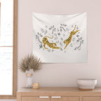 Tiger Dive Wall Tapestry Gallery Image 2