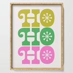 Ho Ho Ho - Pink and Green Serving Tray Gallery Image 1