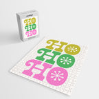 Ho Ho Ho - Pink and Green Jigsaw Puzzle Gallery Image 2