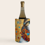 Gustav Klimt Style Calico Cat with Colorful Scarf Wine Chiller Gallery Image 2