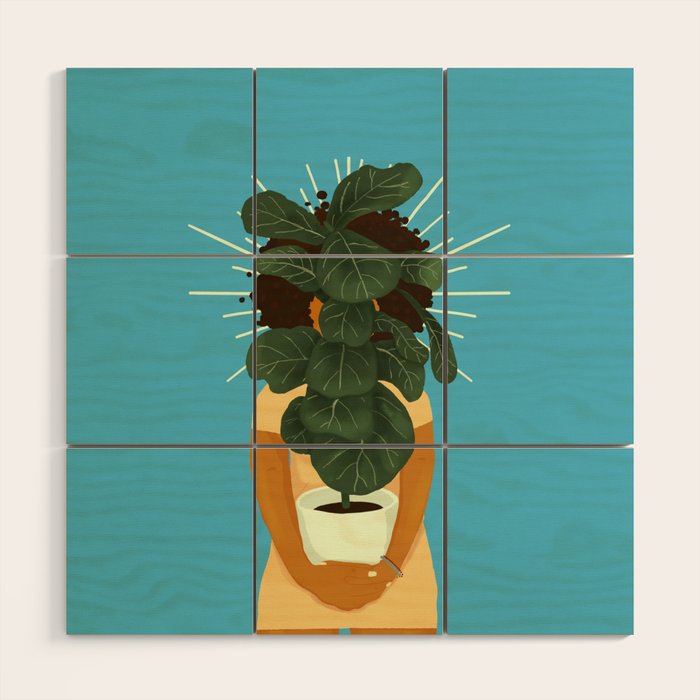 Plant Momma Wood Wall Art Gallery Image 1