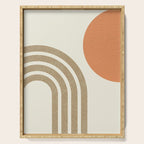 Mid-Century Modern - Orange Sun and Rainbow Serving Tray Gallery Image 1
