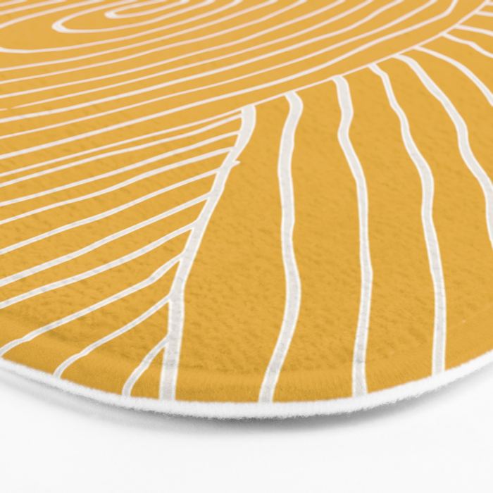 Strokes 02: Tulip Yellow Edition  Bath Mat Gallery Image 3