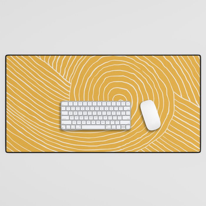 Strokes 02: Tulip Yellow Edition  Desk Mat Gallery Image 1