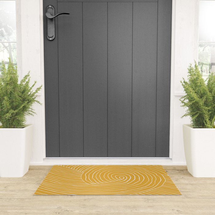 Strokes 02: Tulip Yellow Edition  Welcome Mat Gallery Image 3
