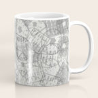 Vintage Paris France Travel Stamp Pattern Coffee Mug Gallery Image 1