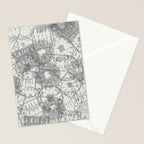 Vintage Paris France Travel Stamp Pattern Stationery Card Gallery Image 2