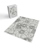Vintage Paris France Travel Stamp Pattern Jigsaw Puzzle Gallery Image 2
