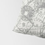 Vintage Paris France Travel Stamp Pattern Pillow Sham Gallery Image 4