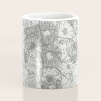 Vintage Paris France Travel Stamp Pattern Coffee Mug Gallery Image 4