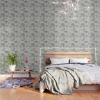 Vintage Paris France Travel Stamp Pattern Wallpaper Gallery Image 3