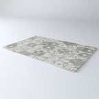 Vintage Paris France Travel Stamp Pattern Rug Gallery Image 3