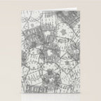 Vintage Paris France Travel Stamp Pattern Stationery Card Gallery Image 2