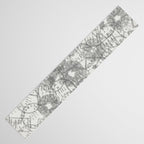 Vintage Paris France Travel Stamp Pattern Table Runner Gallery Image 3
