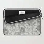 Vintage Paris France Travel Stamp Pattern Laptop Sleeve Gallery Image 2
