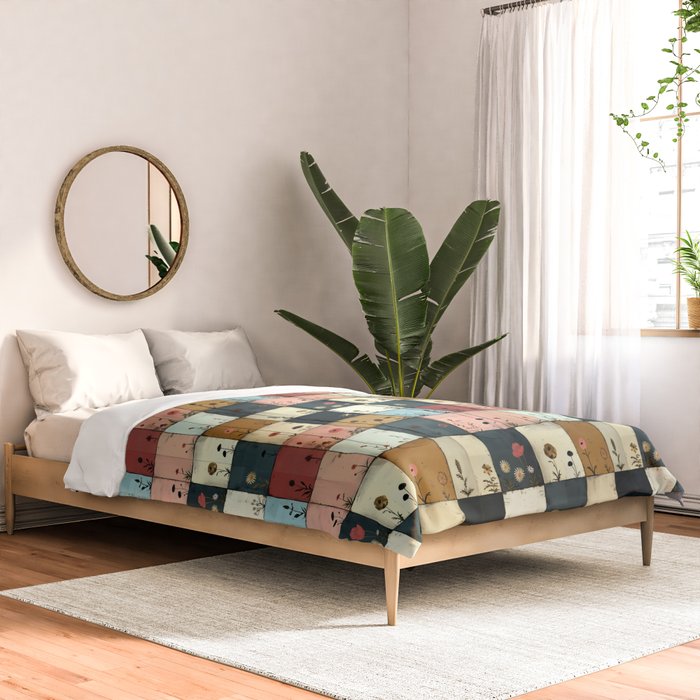 Vintage Floral Patchwork Charm Comforter Gallery Image 2