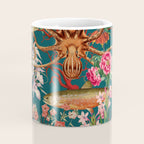 Floral Ocean Eden on Teal Coffee Mug Gallery Image 4